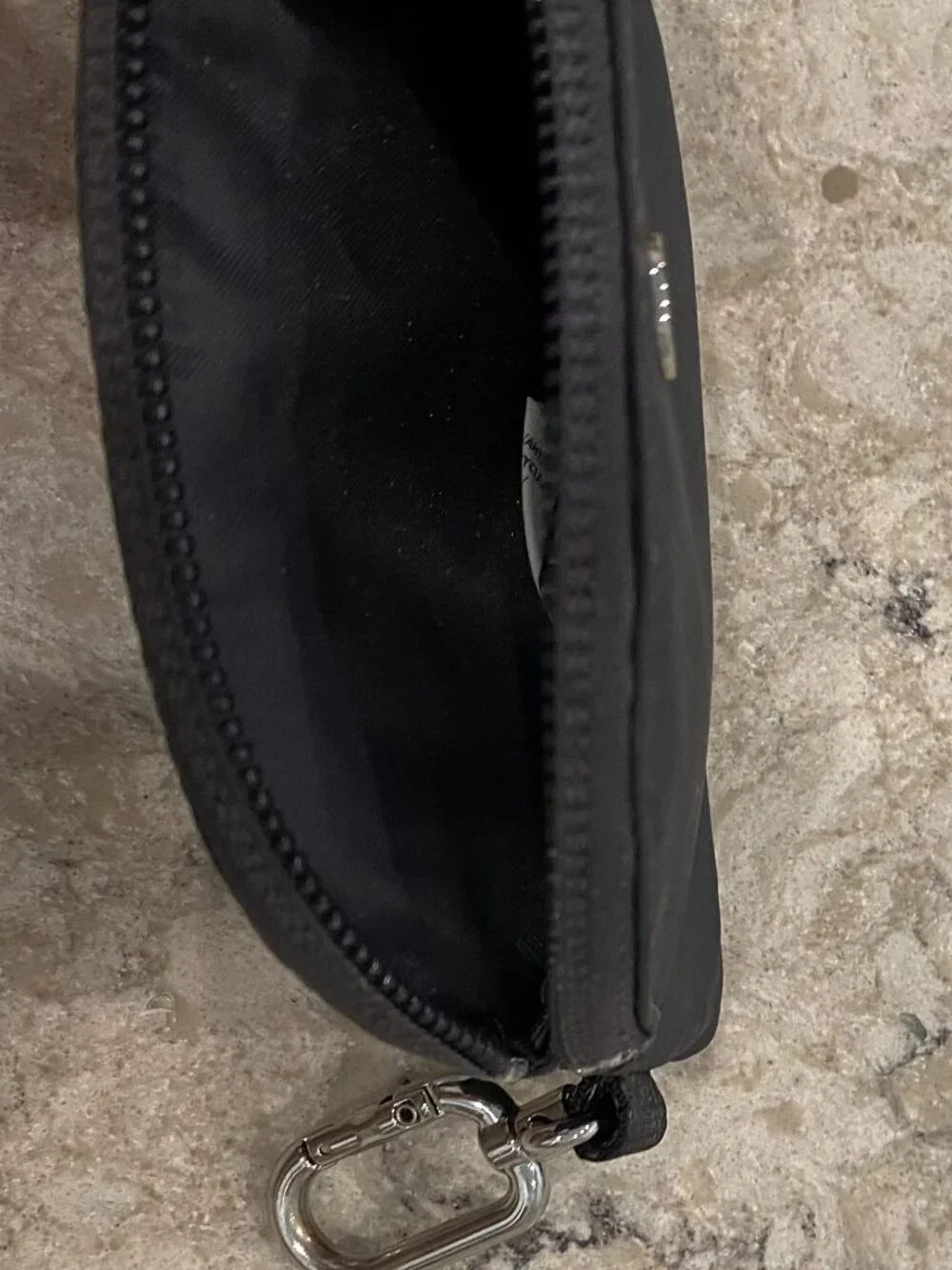 LULULEMON DARK GRAY COIN OR CARD POUCH.  EX COND
